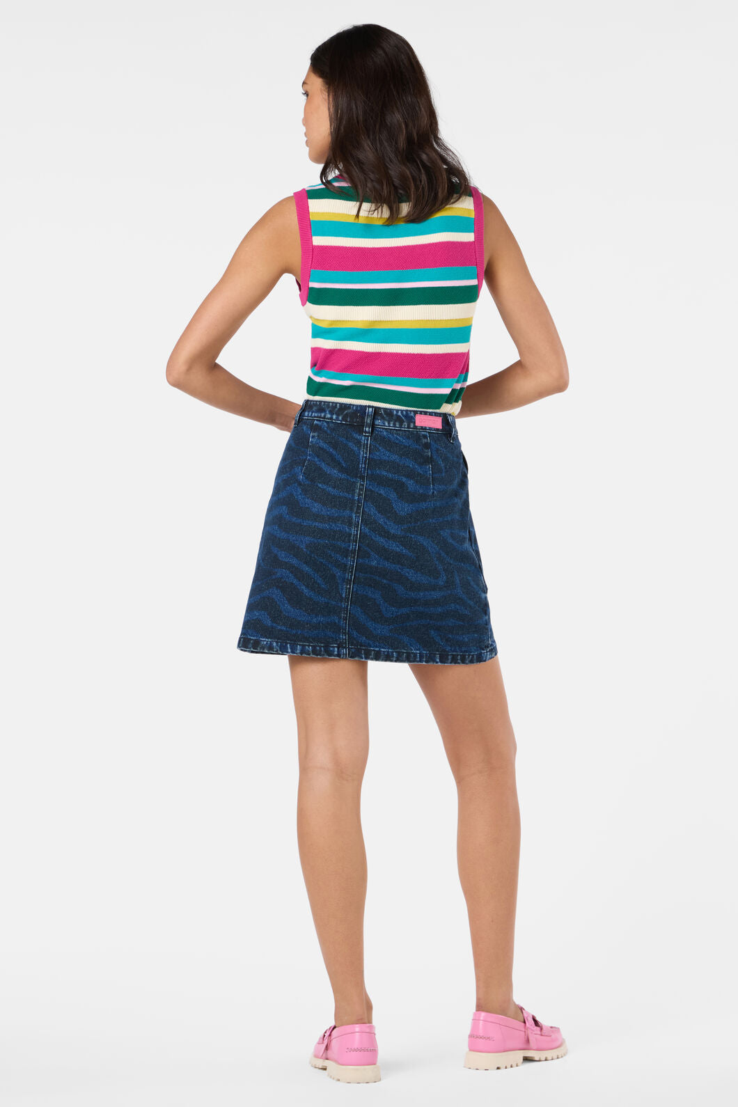 Gorman NZ - Racing Stripes Denim Mini - print