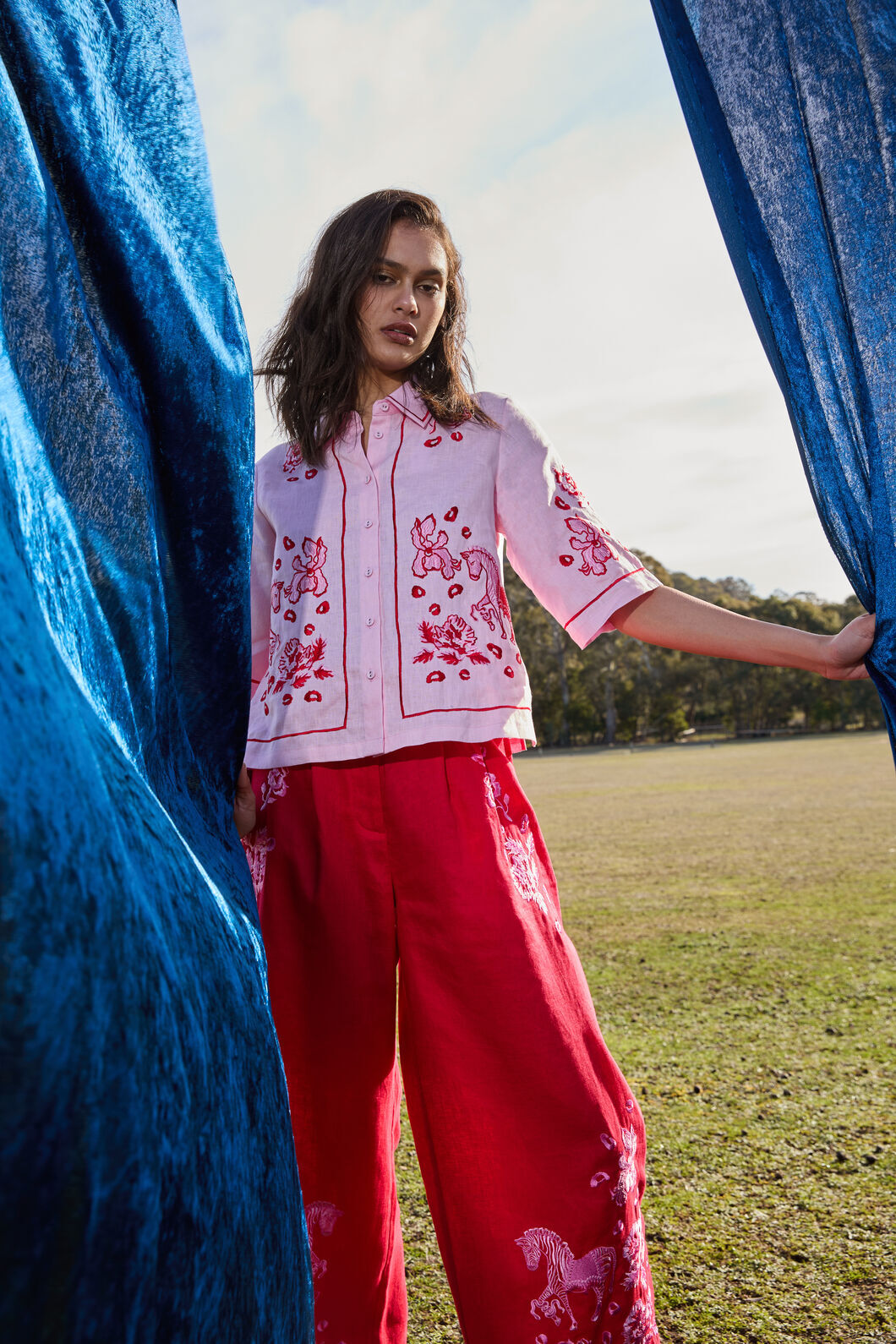 Gorman NZ - Ainslee Anglaise Shirt - pink