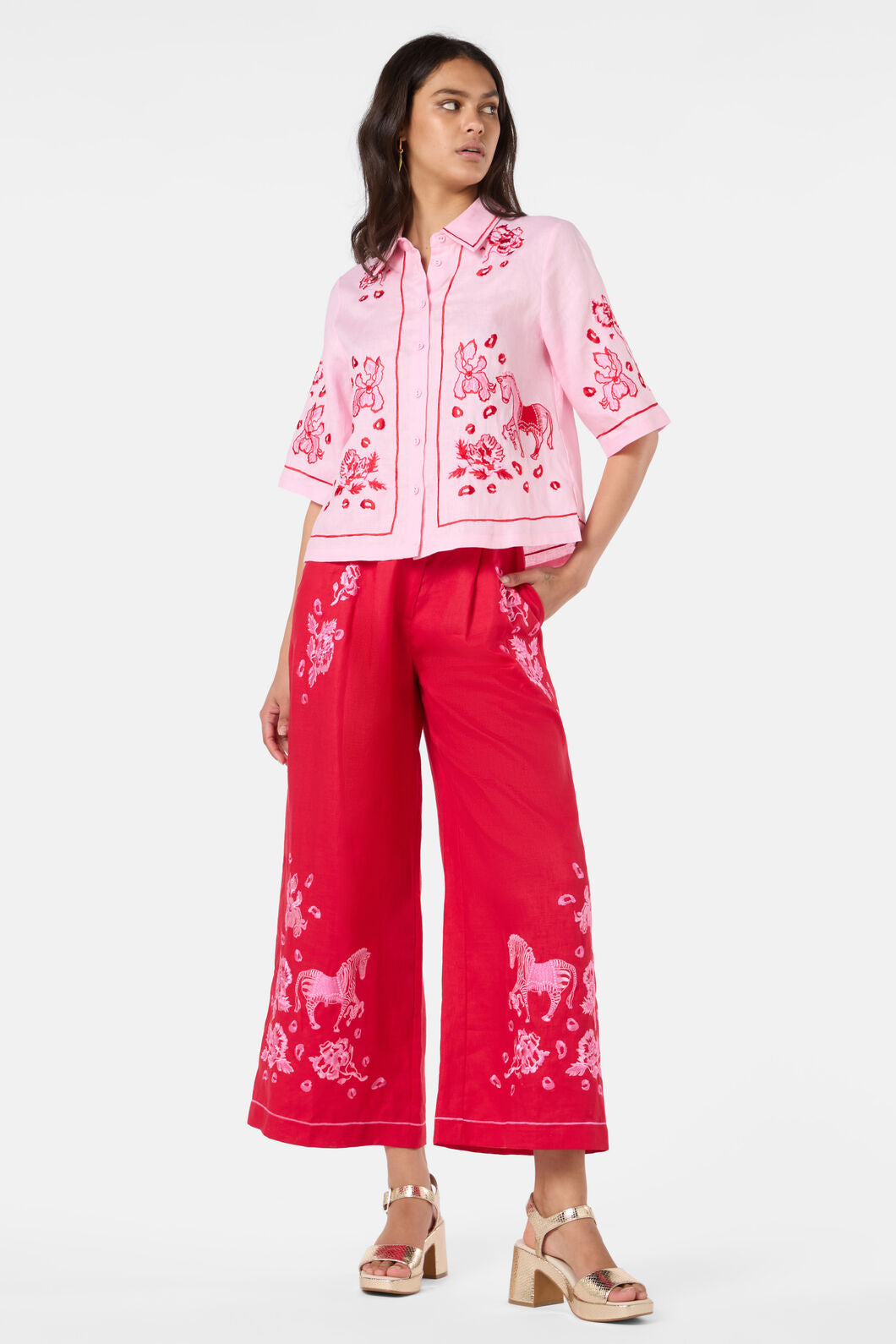 Gorman NZ - Ainslee Anglaise Shirt - pink