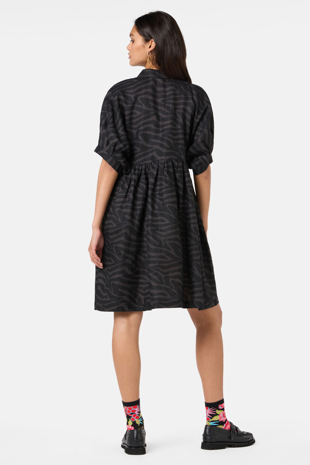 Gorman NZ - Racing Stripes Balloon Dress - print