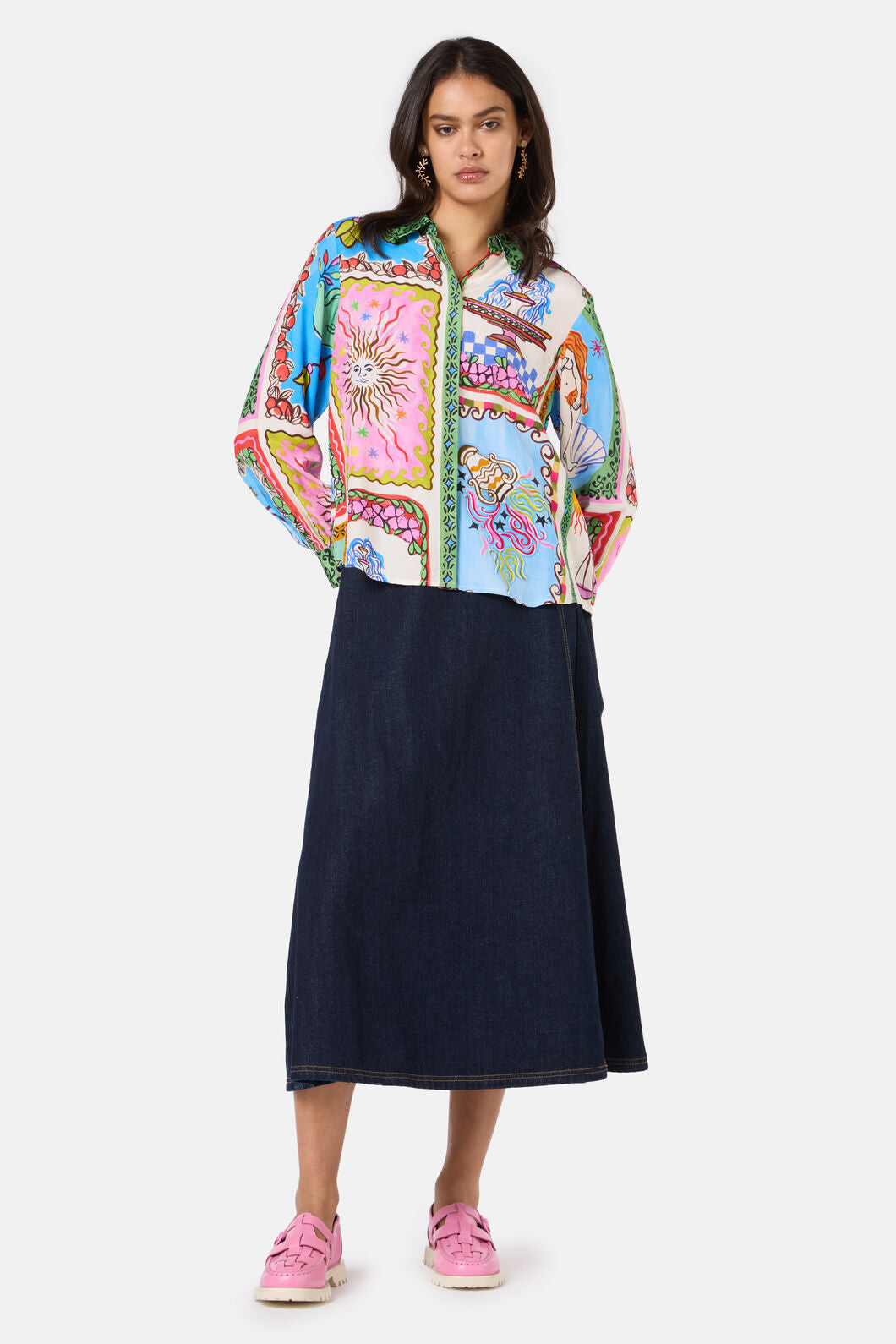 Gorman NZ - Good Fortune Placement Shirt - print