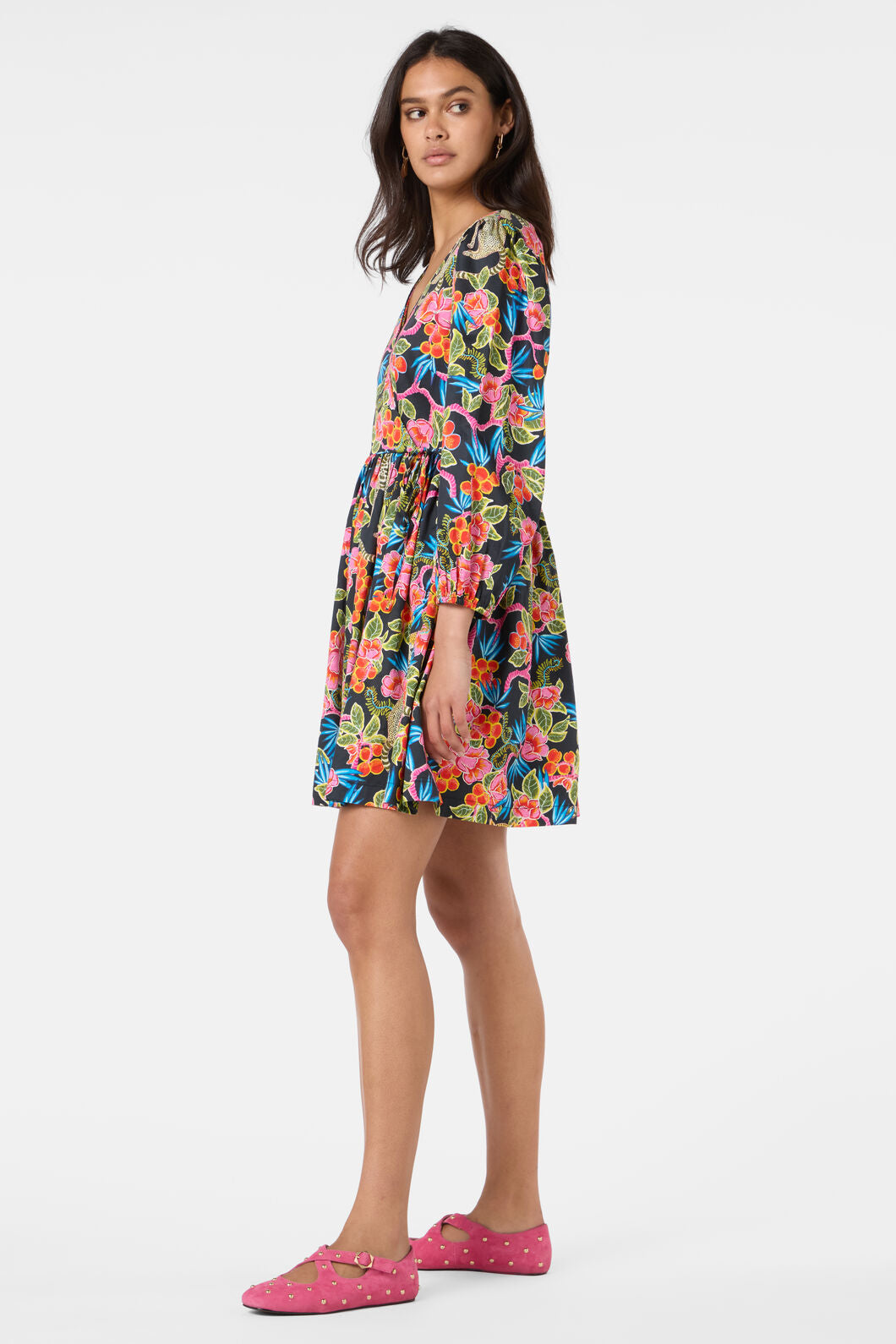 Gorman NZ - Plum Harvest Smock Dress - print