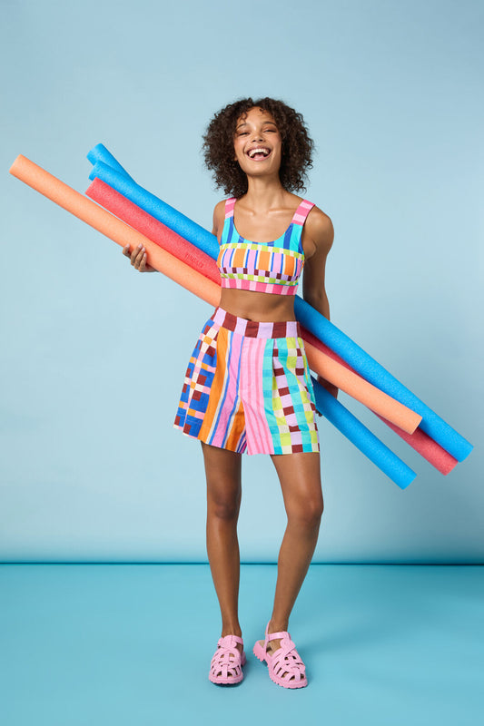 Gorman NZ - HOLIDAY STRIPE SHORTS - print