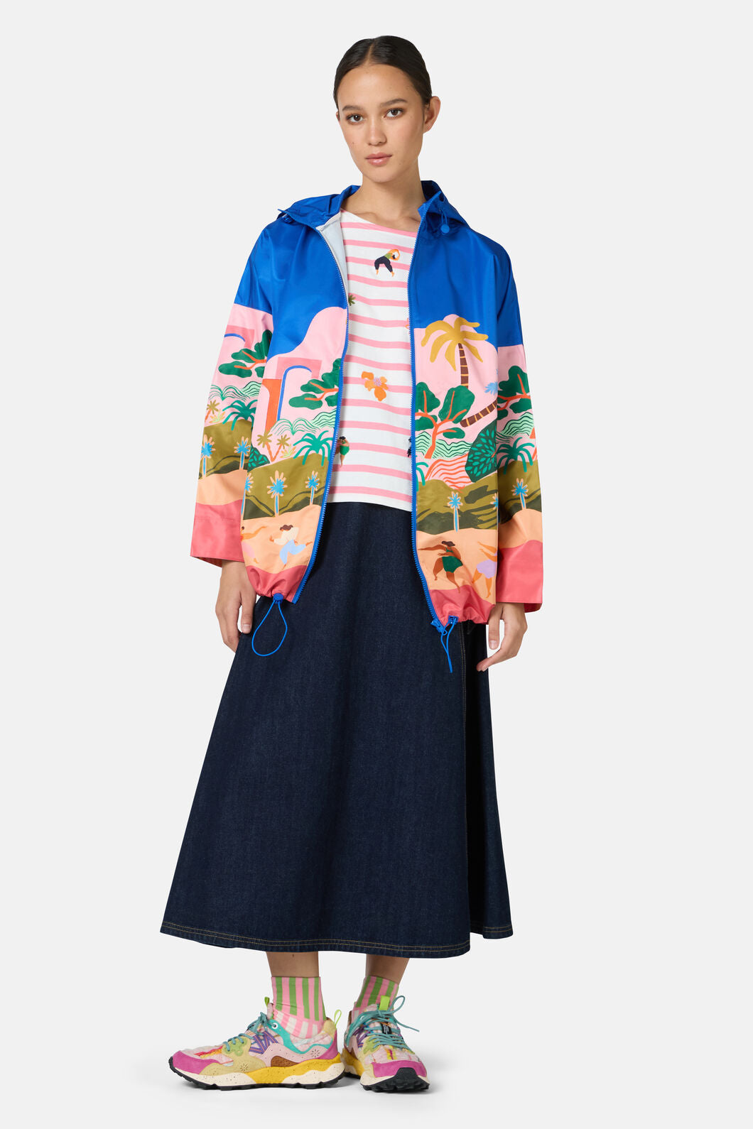 Gorman NZ - Hidden Paradise Raincoat - print