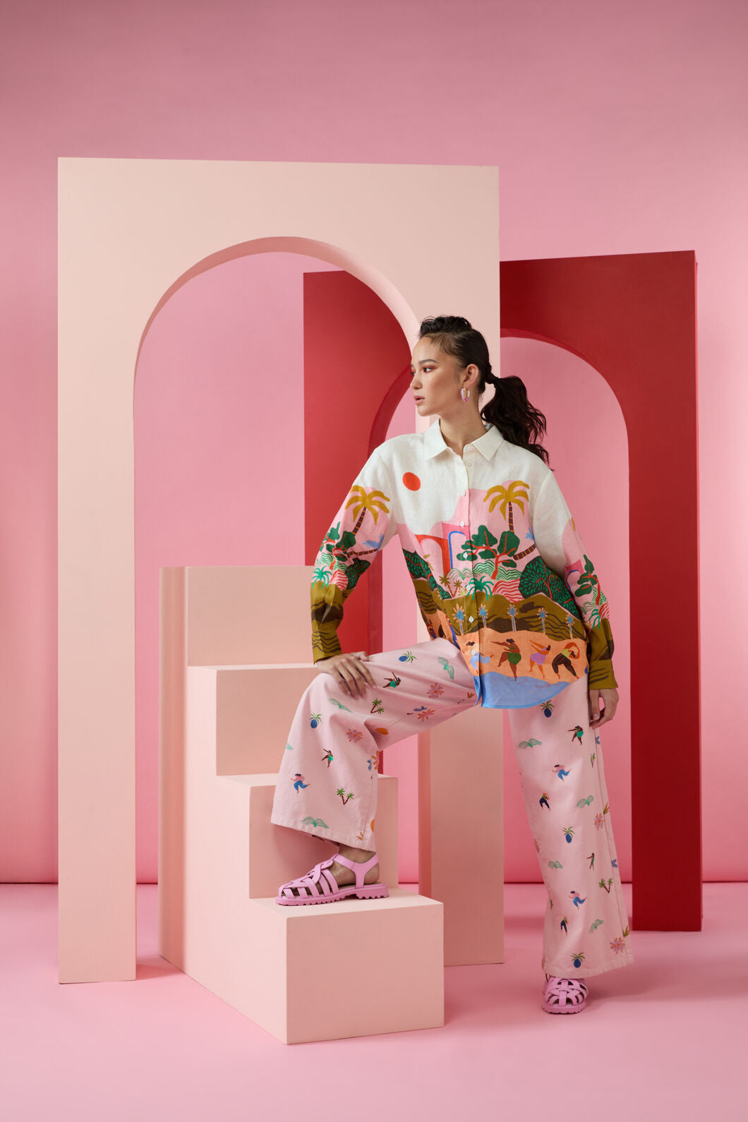 Gorman NZ - Hidden Paradise Jeans - pink