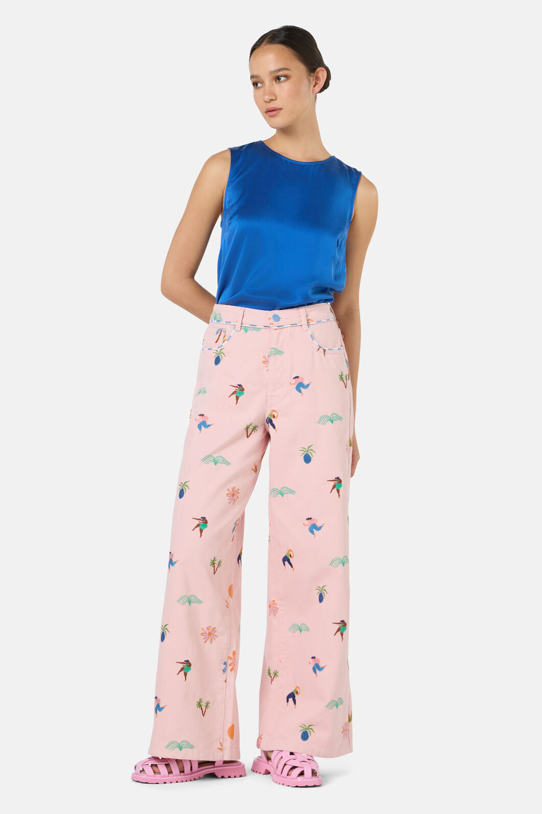 Gorman NZ - Hidden Paradise Jeans - pink
