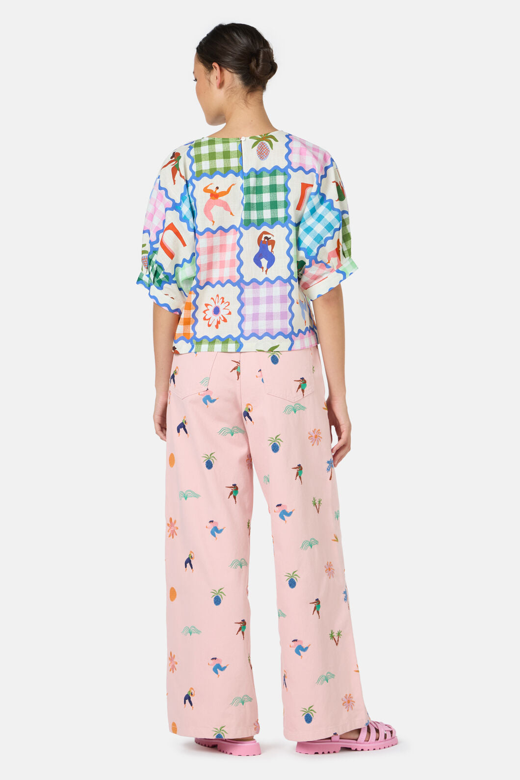 Gorman NZ - Hidden Paradise Patchwork Top - print
