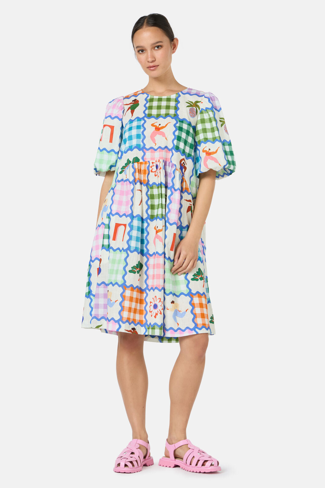 Gorman NZ - Hidden Paradise PatchworkDress - print