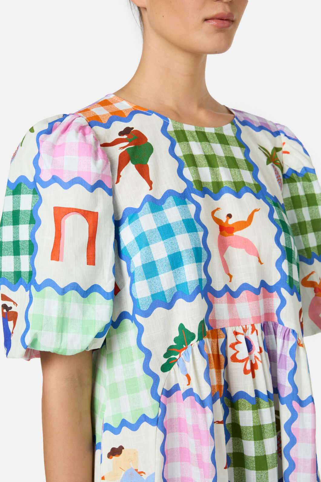 Gorman NZ - Hidden Paradise PatchworkDress - print