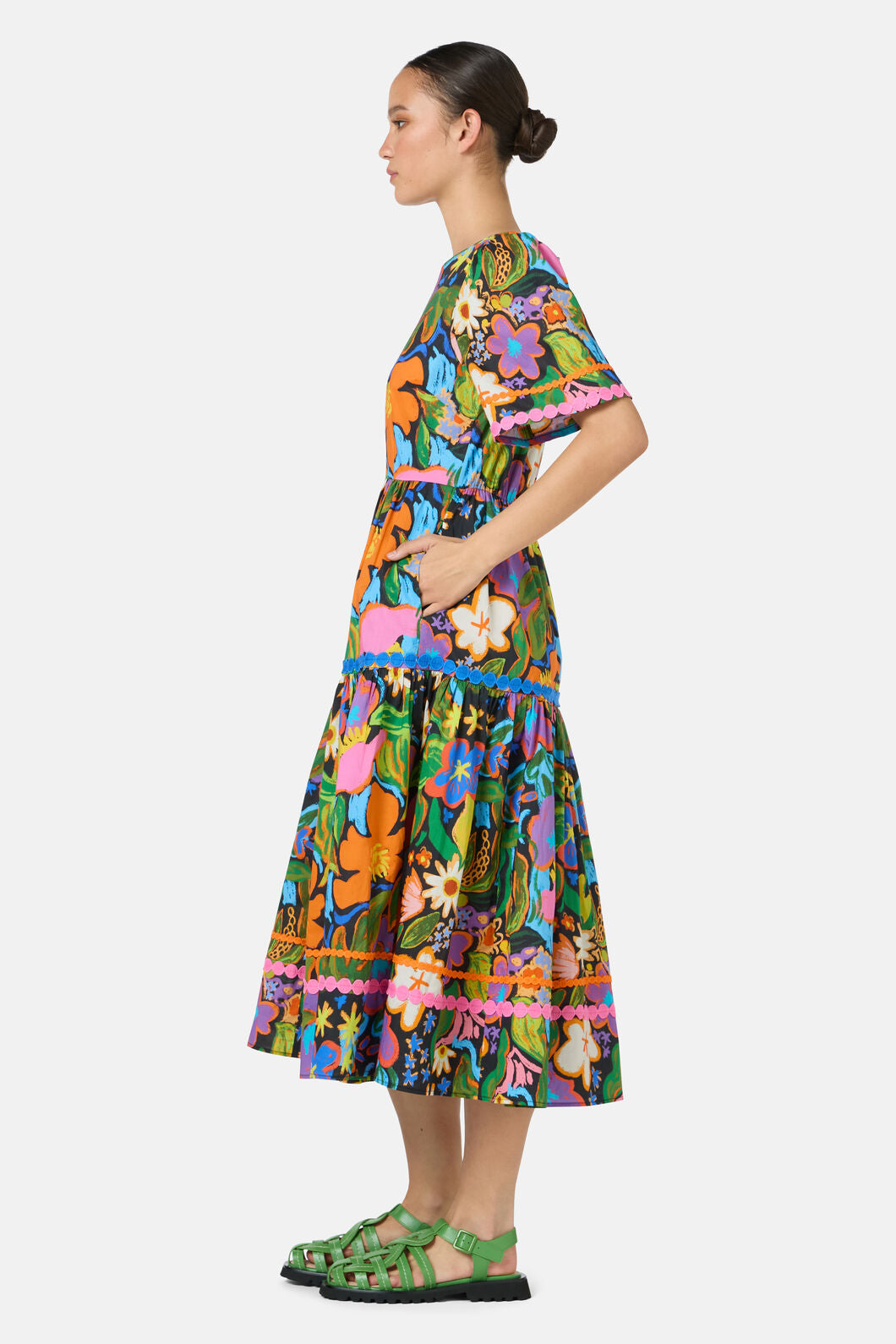 Gorman NZ - Midnight Garden Tiered Dress - print