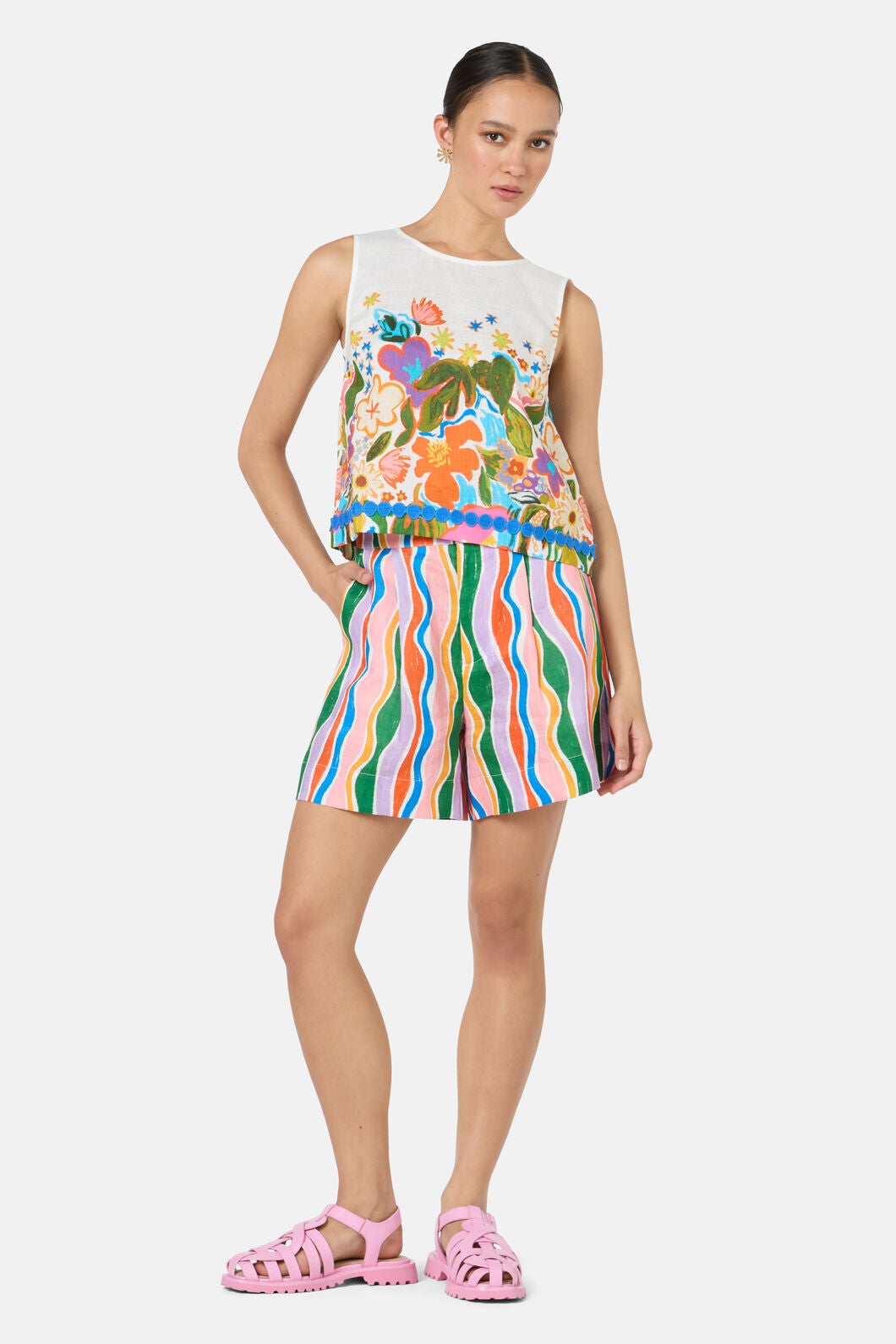 Gorman NZ - Midnight Garden Tank - print