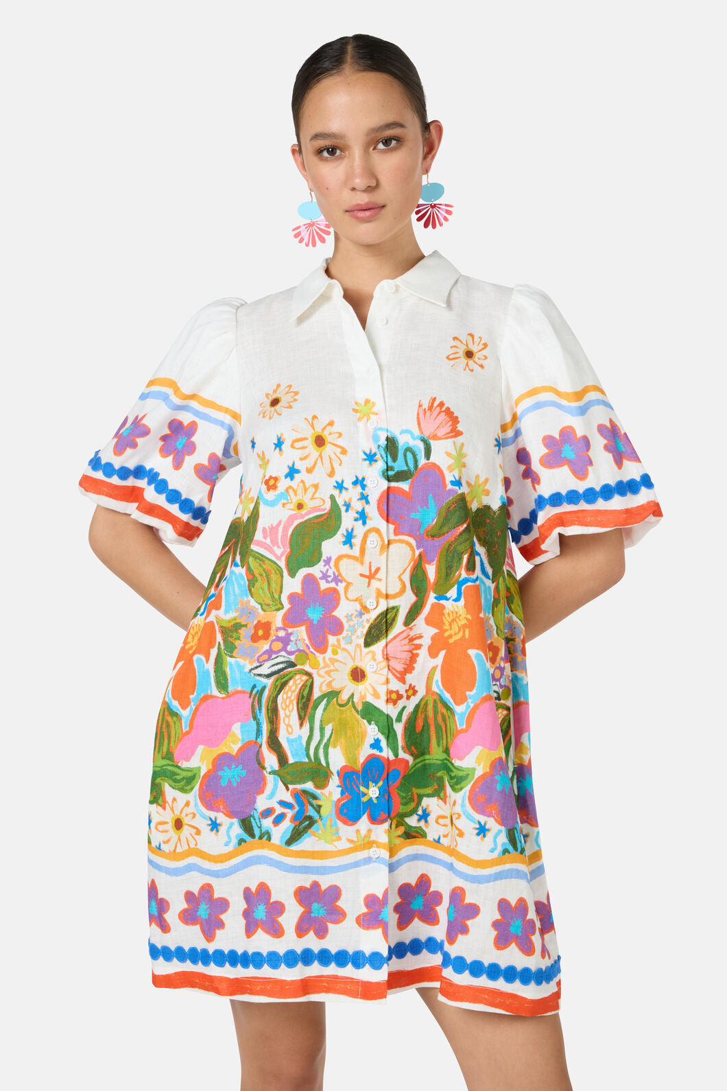 Gorman NZ - Midnight Garden Shirt Dress - print