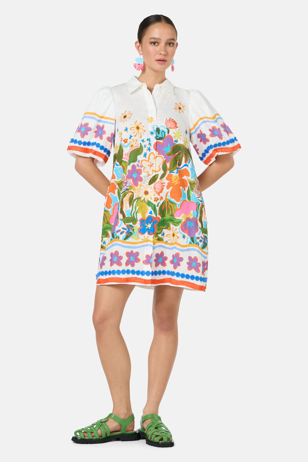 Gorman NZ - Midnight Garden Shirt Dress - print