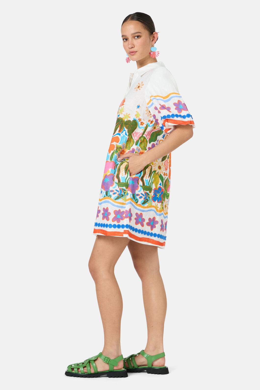 Gorman NZ - Midnight Garden Shirt Dress - print