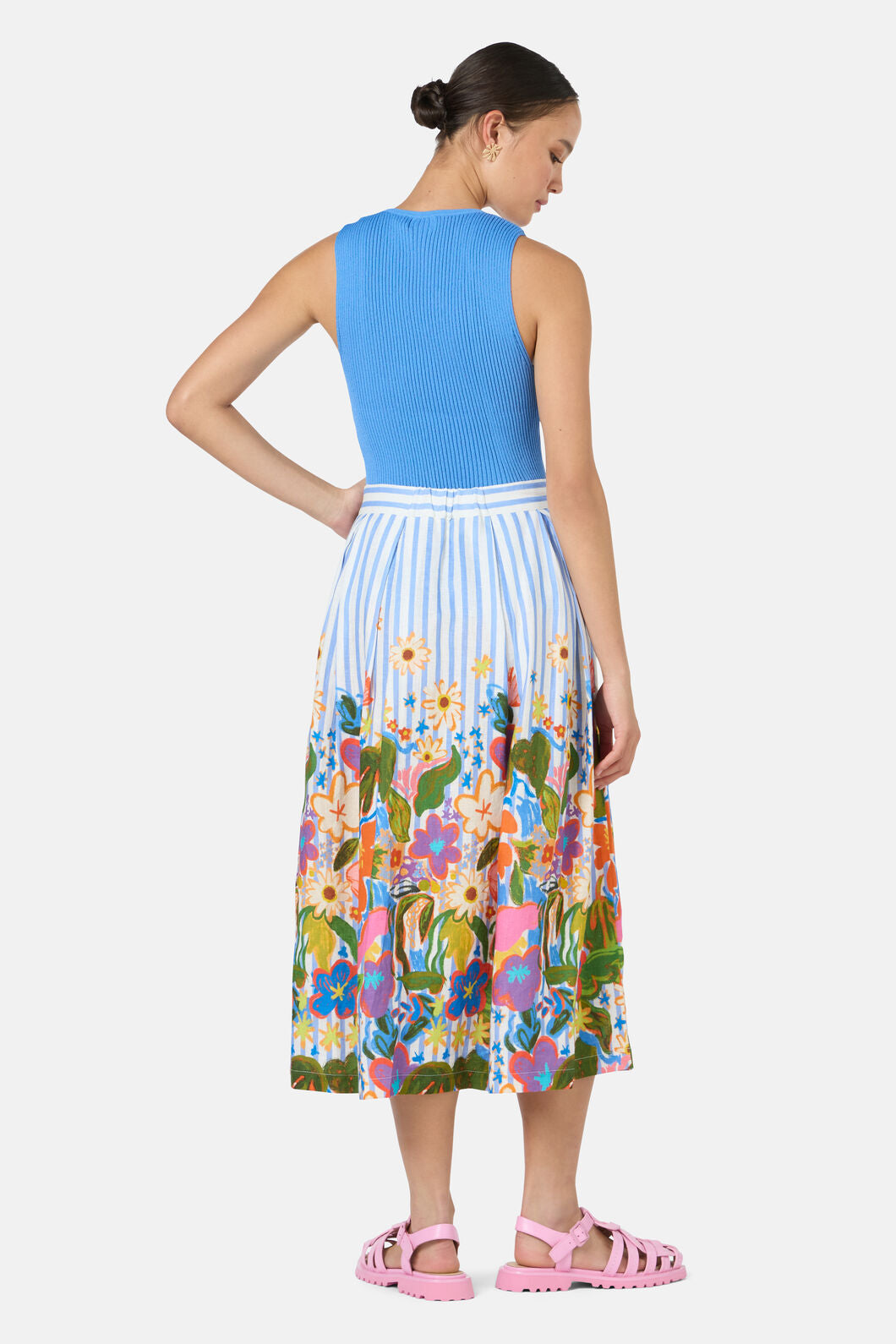 Gorman NZ - Midnight Garden Stripe Skirt - print