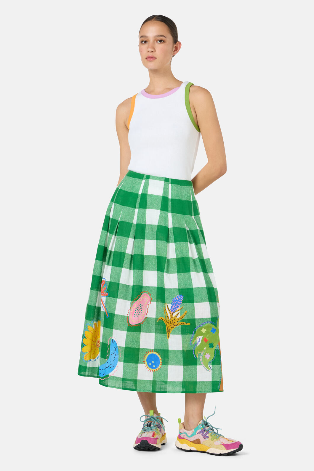 Gorman NZ - Rainforest Diaries Midi Skirt - check