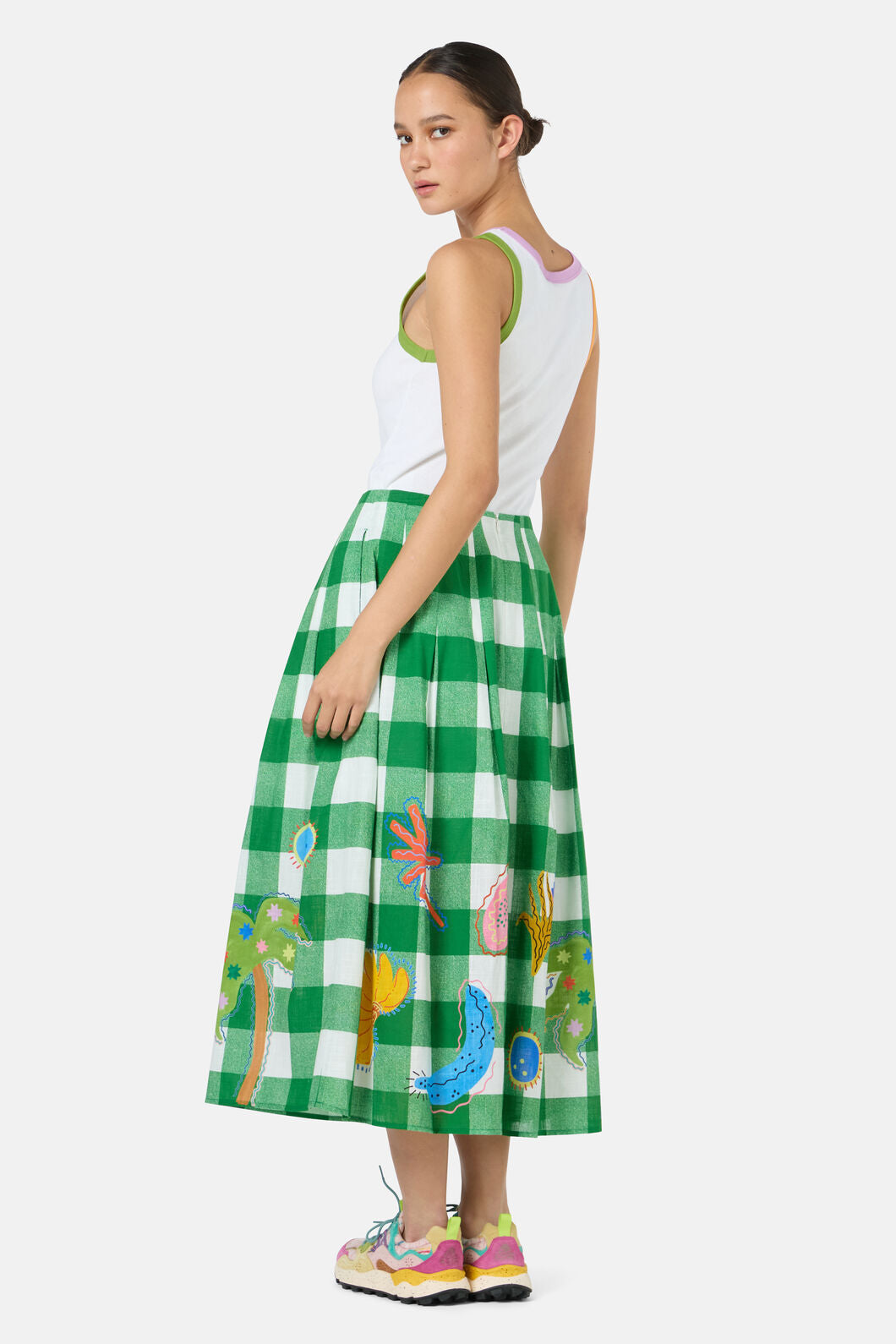 Gorman NZ - Rainforest Diaries Midi Skirt - check