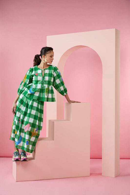 Gorman NZ - Rainforest Diaries Midi Skirt - check