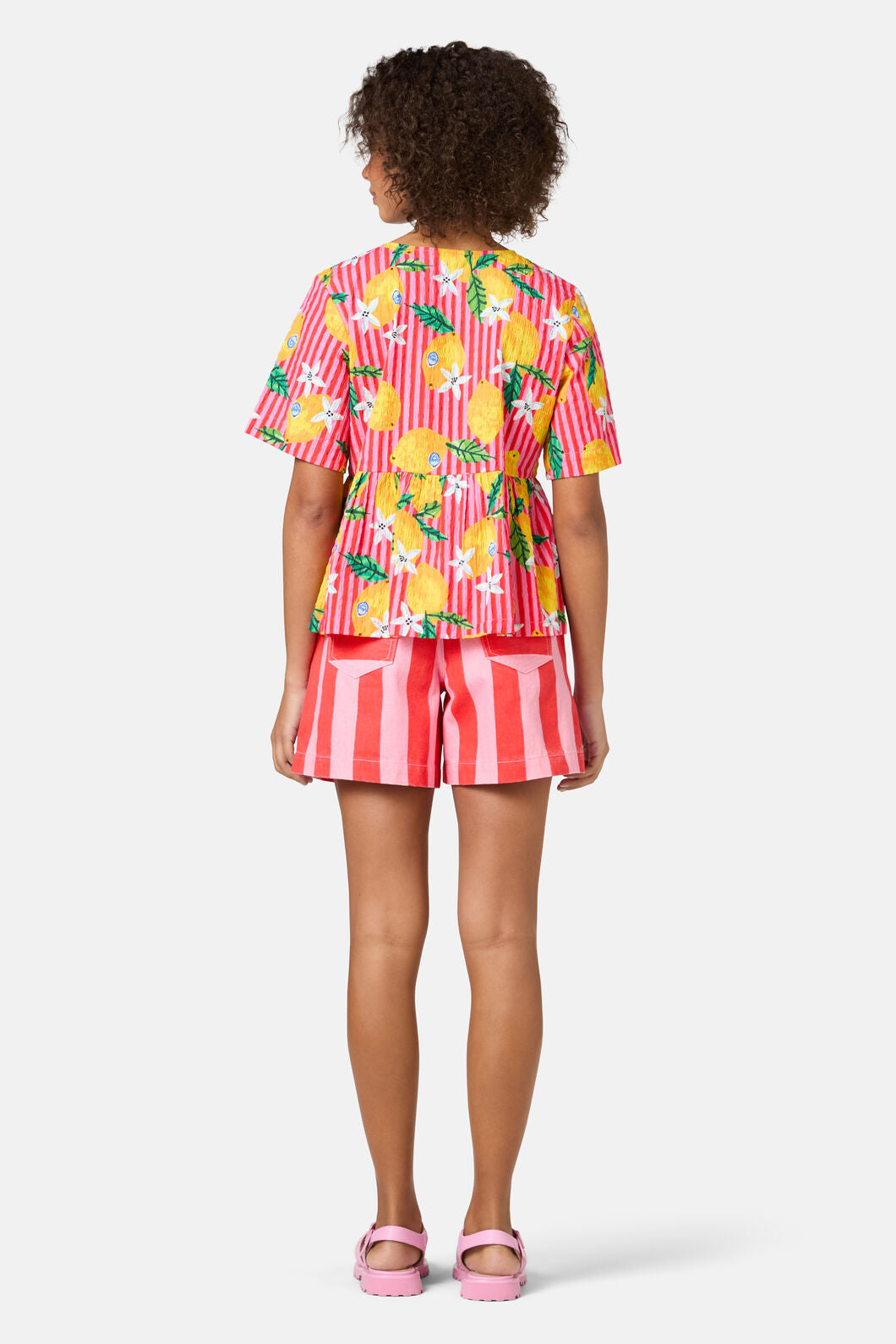 Gorman NZ - Lemonade Seersucker Print Top - print