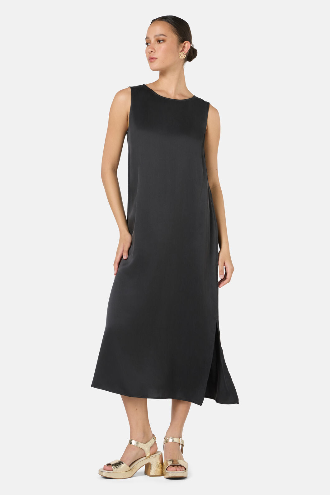 Gorman NZ - Kirby Sandwashed Silk Dress - black