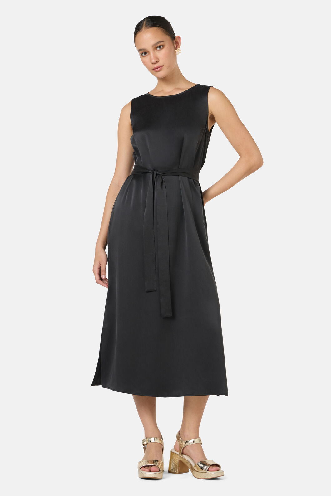 Gorman NZ - Kirby Sandwashed Silk Dress - black