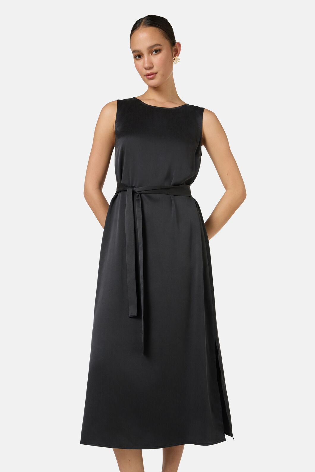 Gorman NZ - Kirby Sandwashed Silk Dress - black