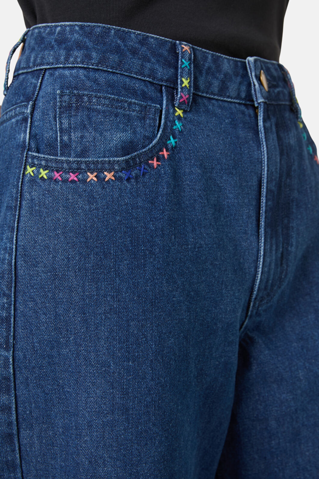 Gorman NZ - Atrium Embroidered Denim Culot - denim