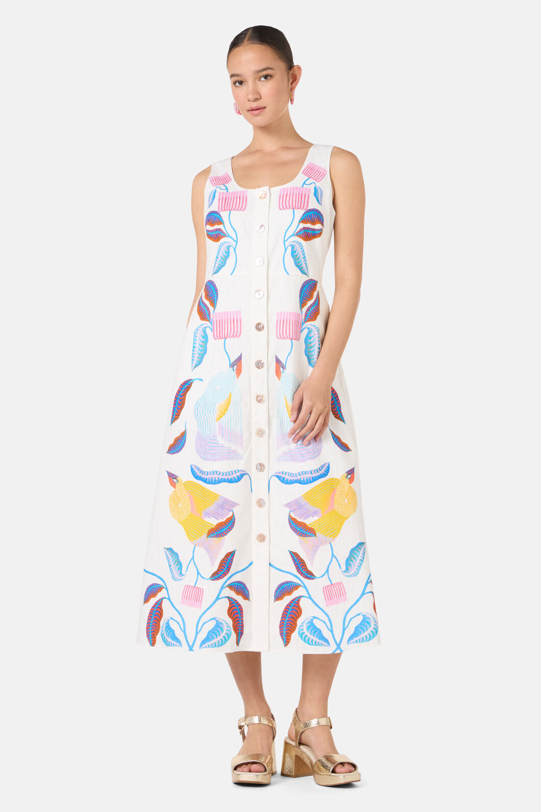 Gorman NZ - Past Lover Print Midi Dress - print