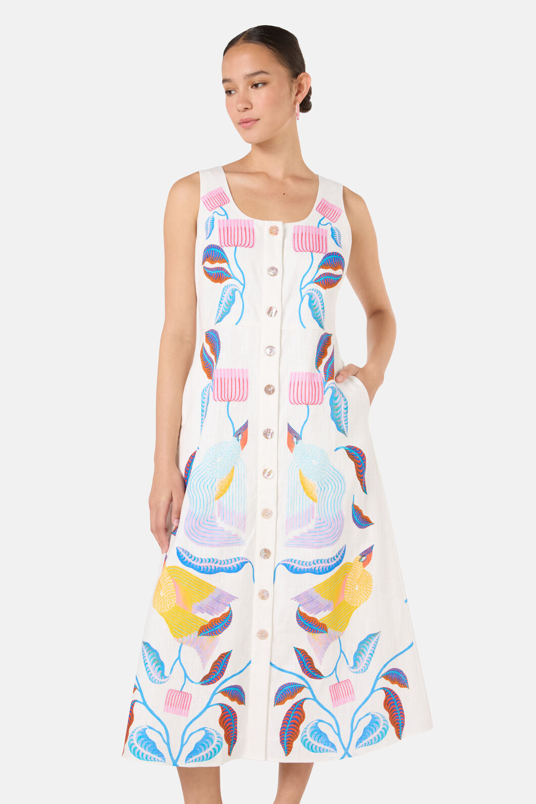 Gorman NZ - Past Lover Print Midi Dress - print