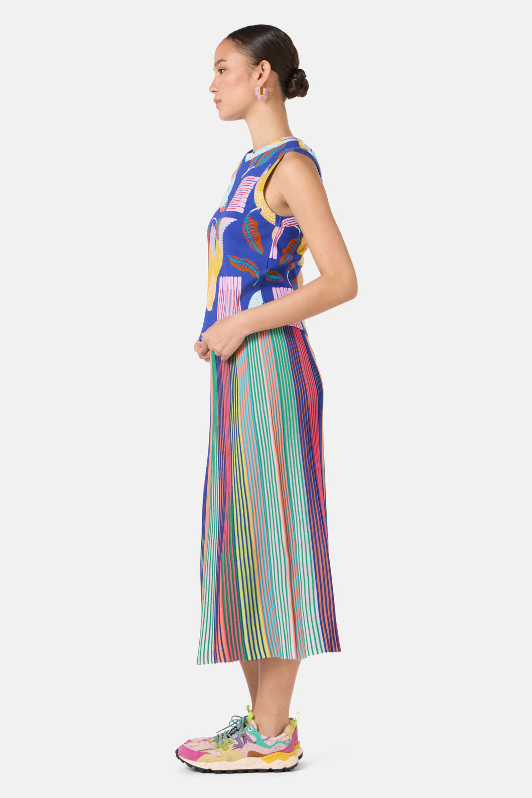 Gorman NZ - Past Lover Print Rib Tank - print