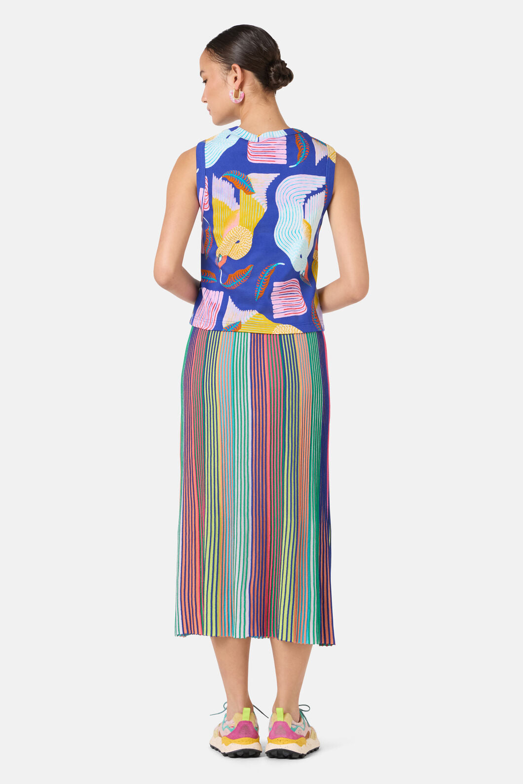 Gorman NZ - Past Lover Print Rib Tank - print