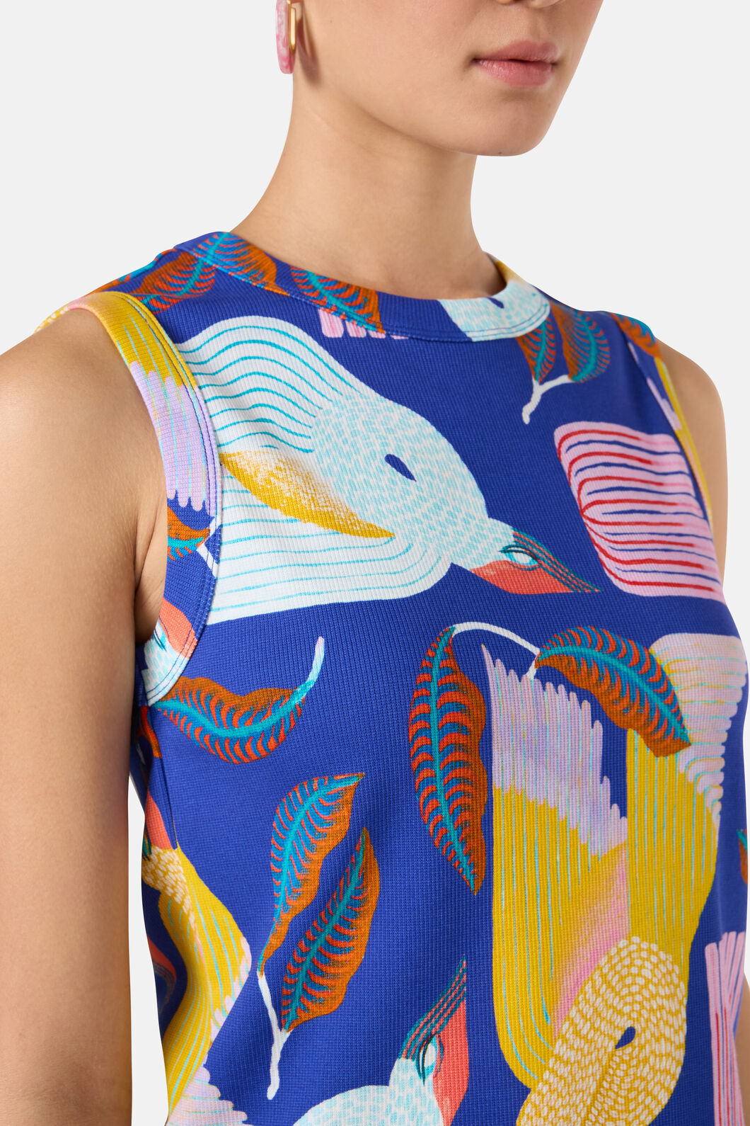 Gorman NZ - Past Lover Print Rib Tank - print