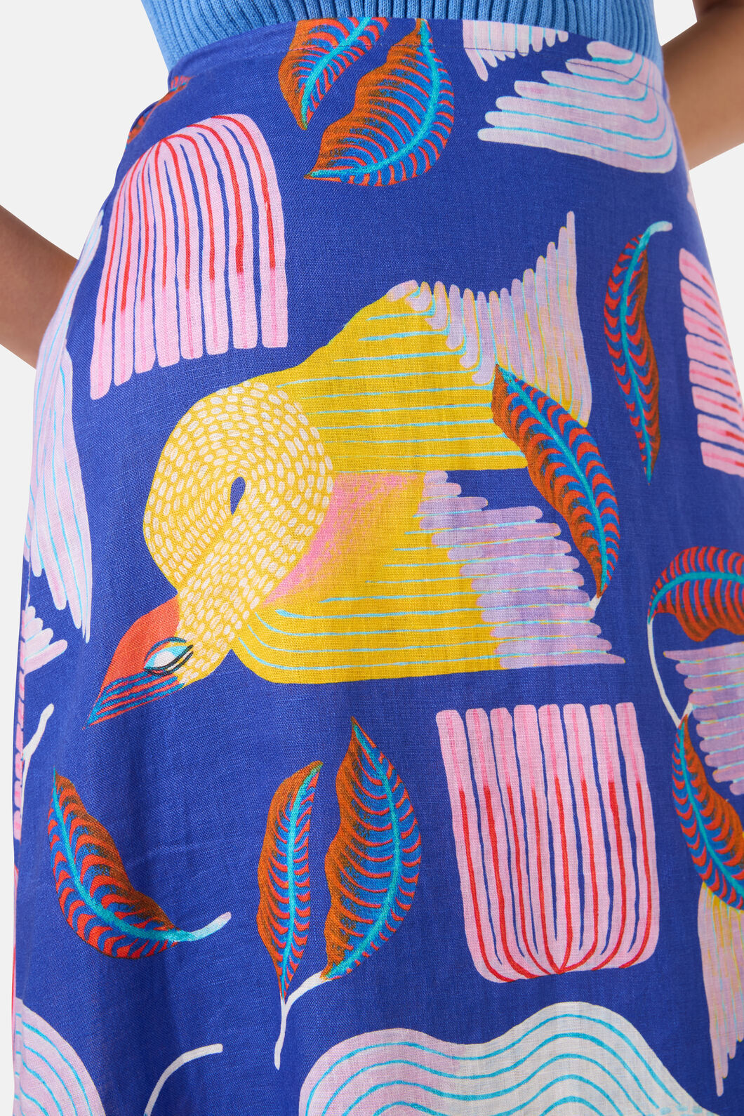 Gorman NZ - Past Lover Linen Print Skirt - print