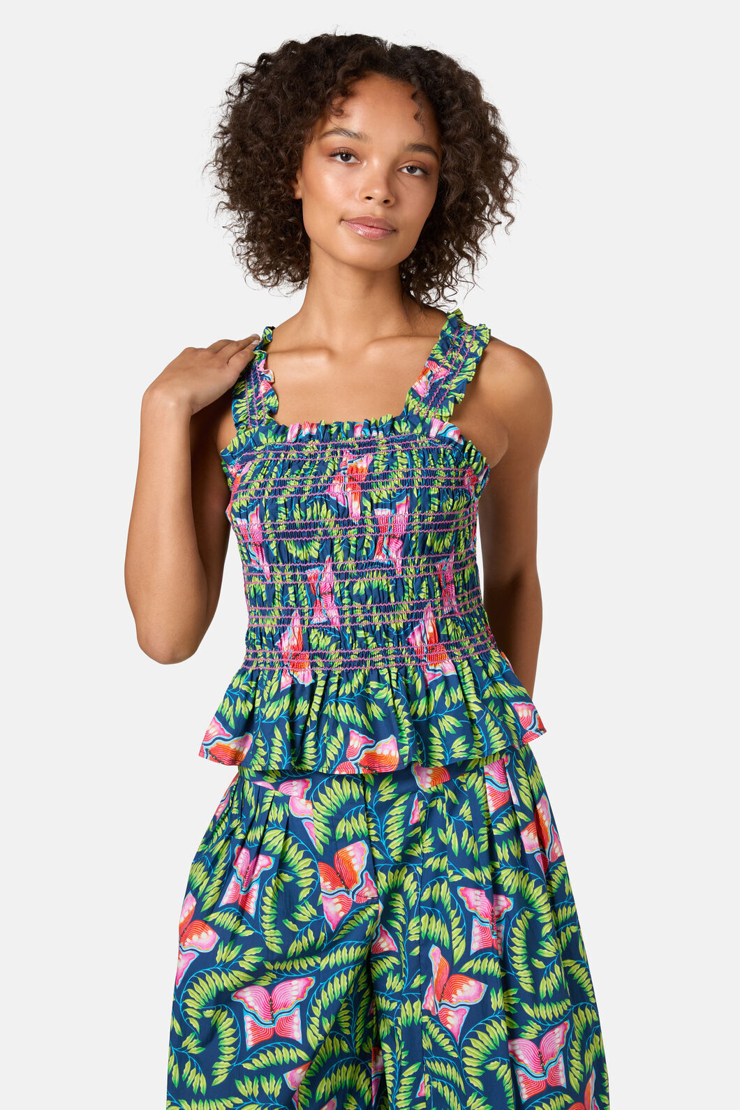 Gorman NZ - In Secret Ruched Print Tank - print