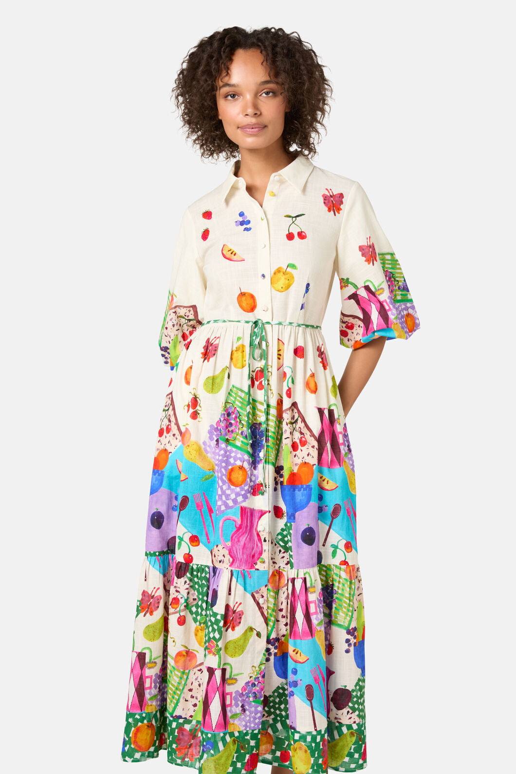 Gorman NZ - Fruit Party Print Shirt Dress - print