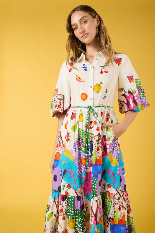 Gorman NZ - Fruit Party Print Shirt Dress - print