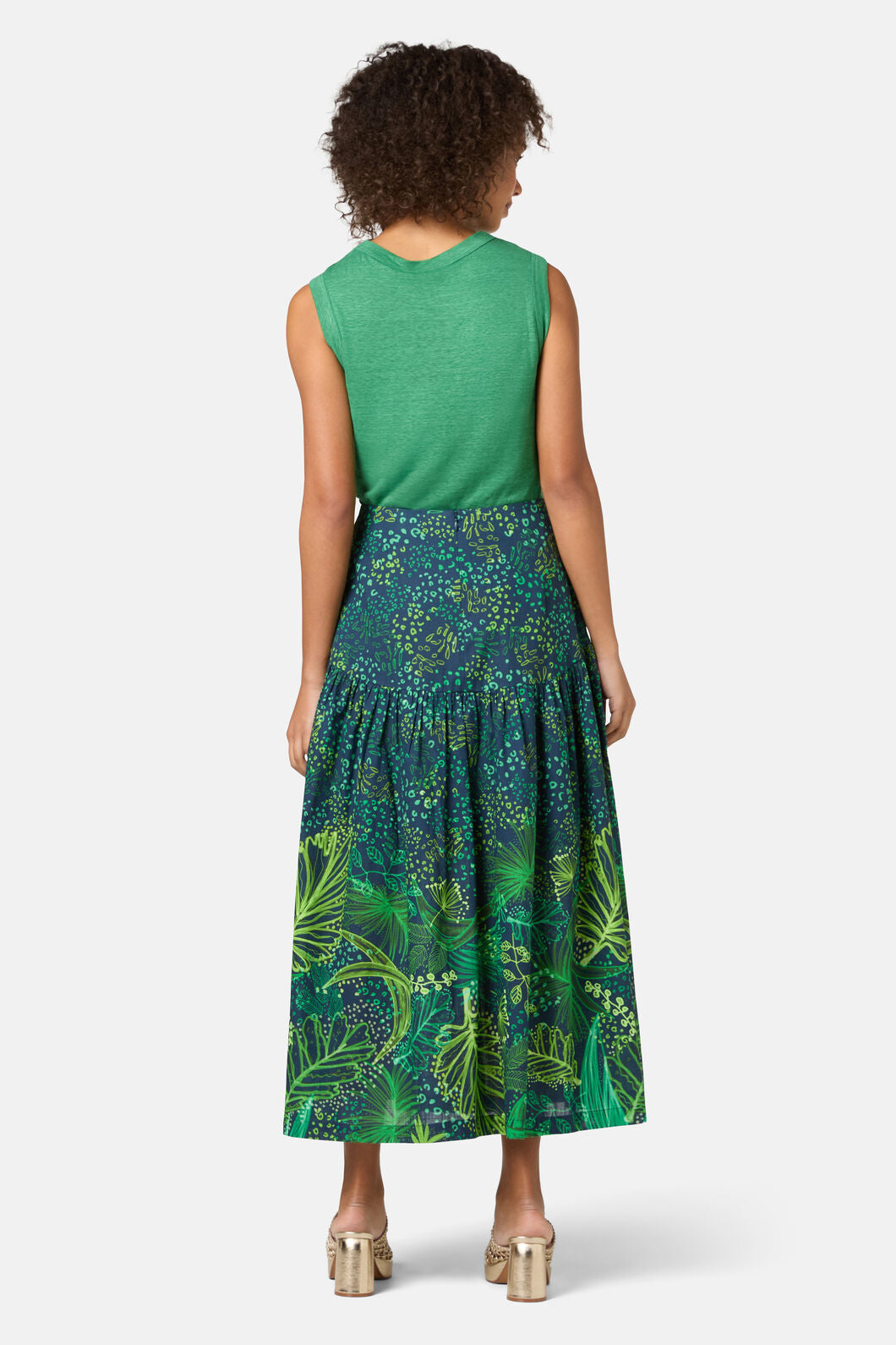 Gorman NZ - Tree Fern Print Midi Skirt - print