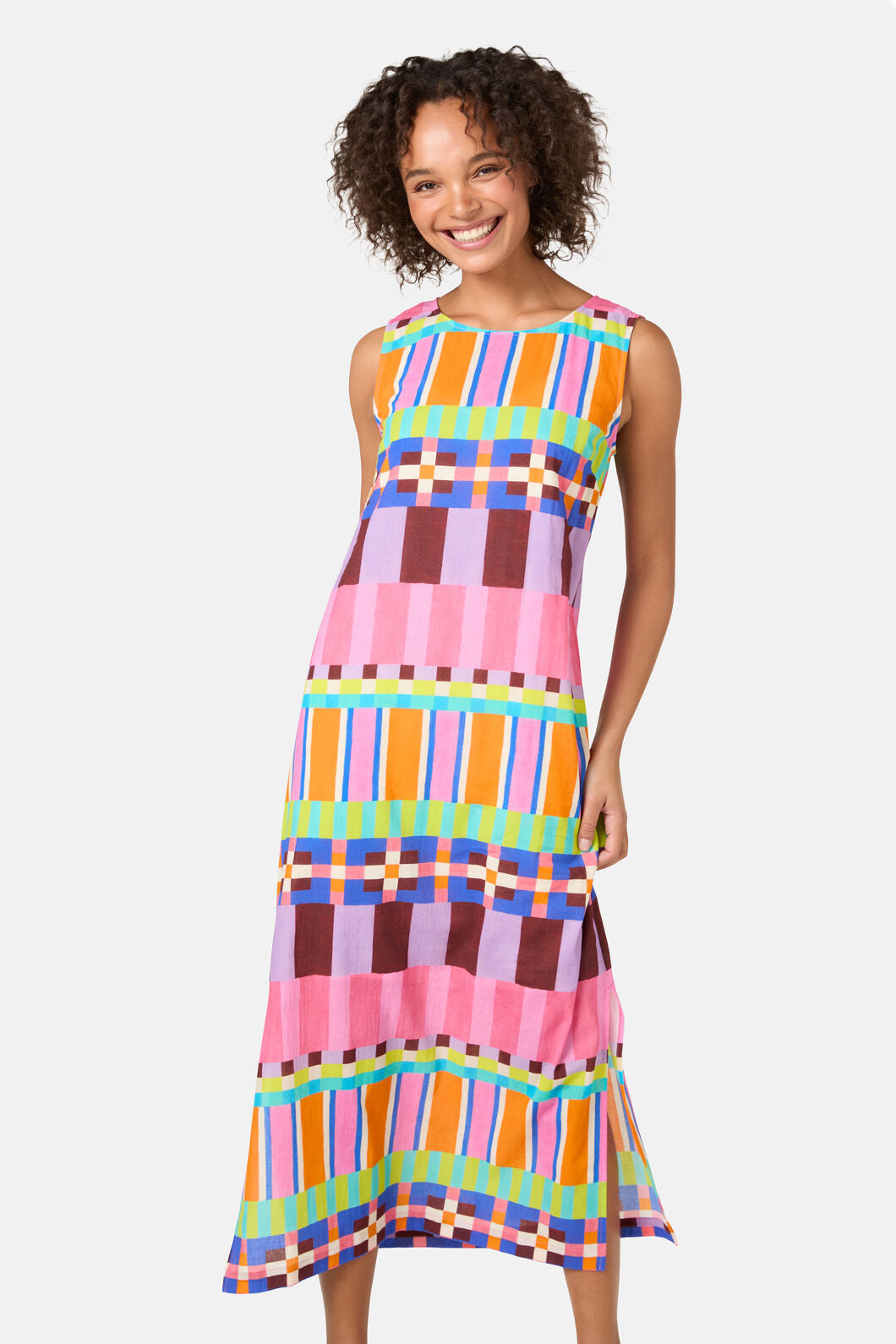 Gorman NZ - Holiday Stripe Long Dress - print