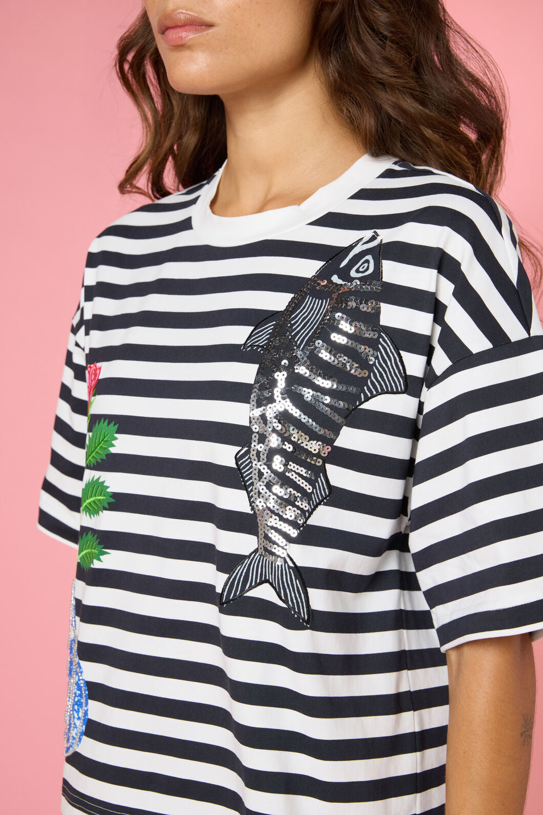 Gorman NZ - Gone Fishing Print Relaxed Tee - stripe