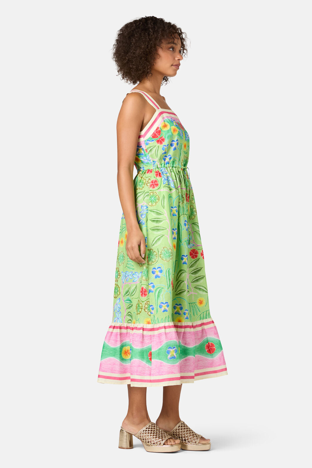 Gorman NZ - Botanica Linen Long Dress - print