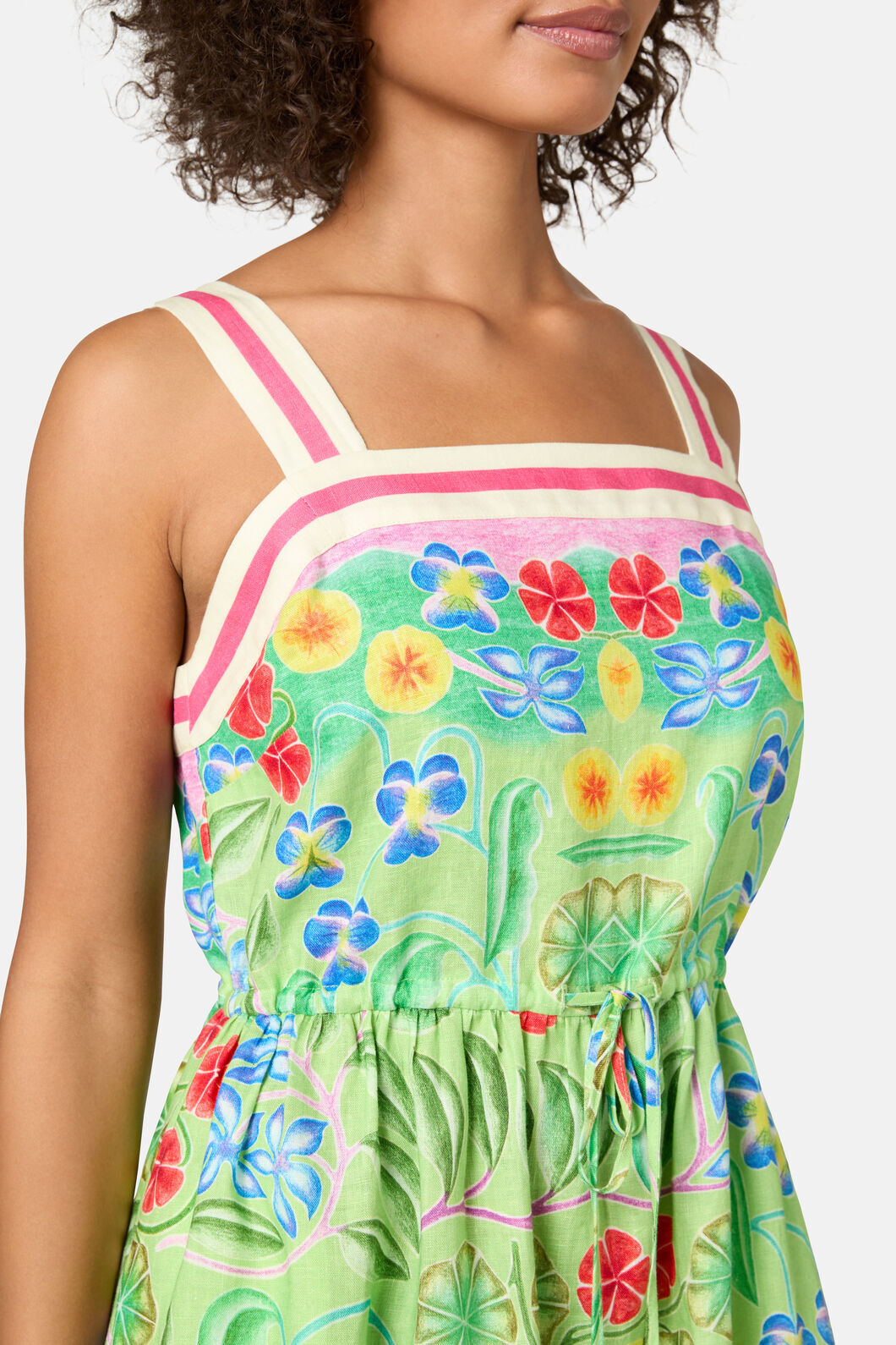 Gorman NZ - Botanica Linen Long Dress - print