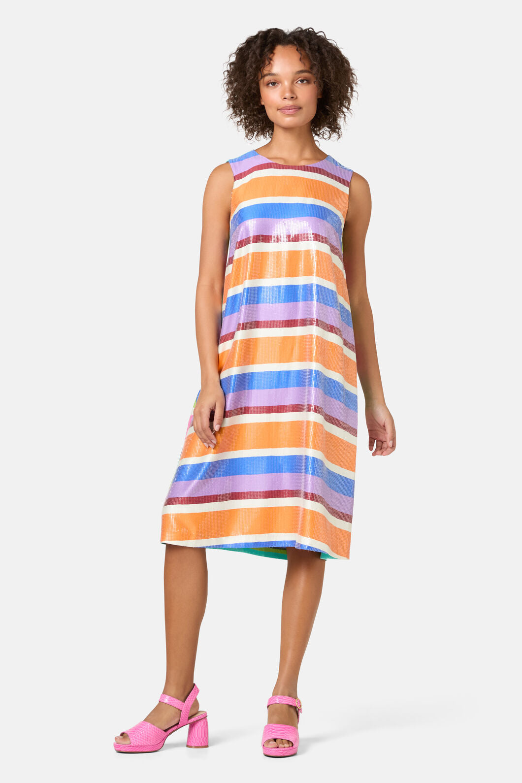 Gorman NZ - Holiday Stripe Sequin Dress - print