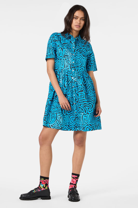Gorman NZ - Swirl Harvest Shirt Dress - print
