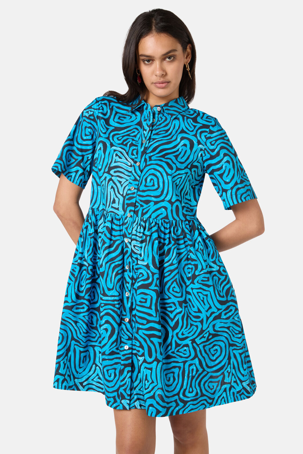 Gorman NZ - Swirl Harvest Shirt Dress - print