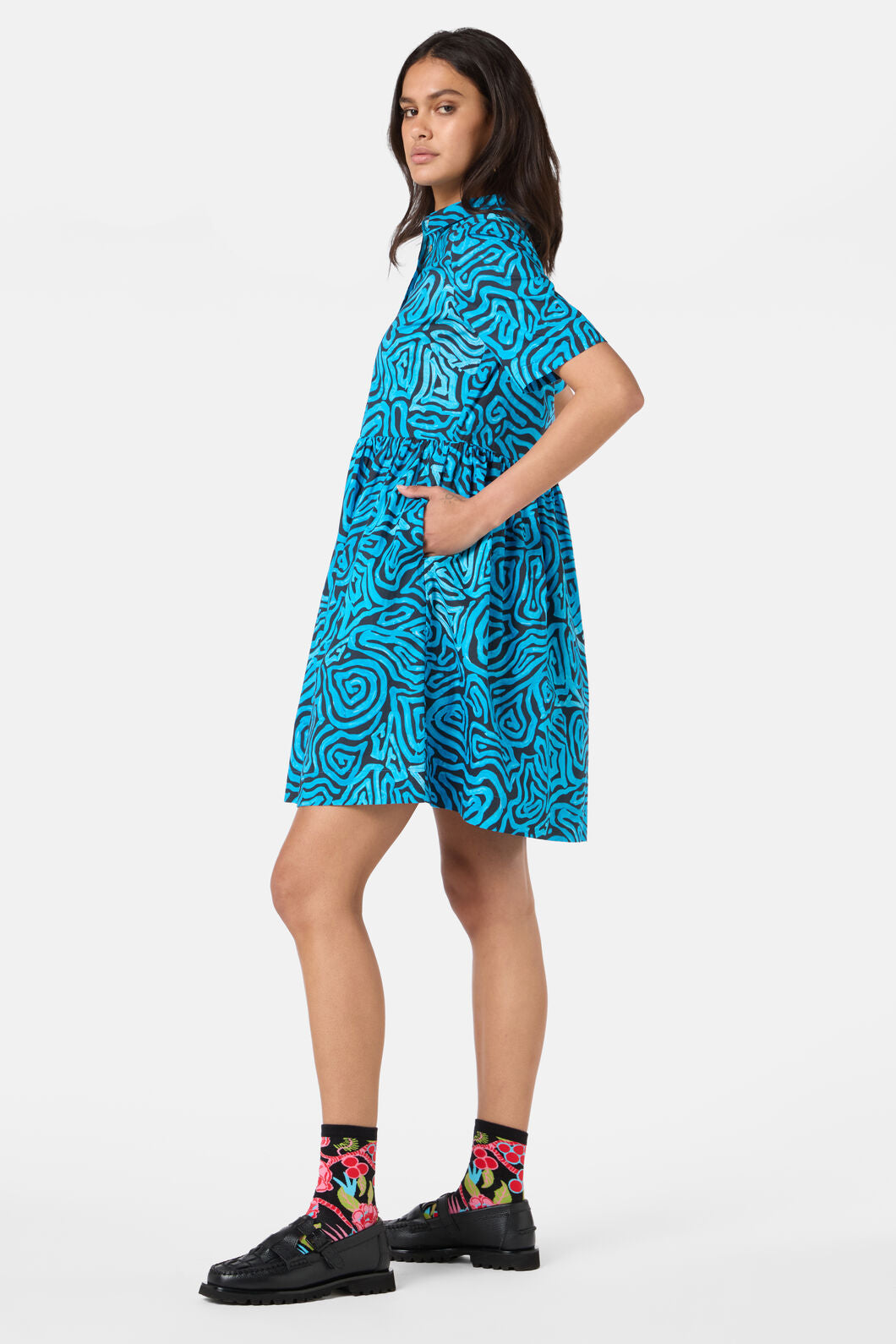 Gorman NZ - Swirl Harvest Shirt Dress - print