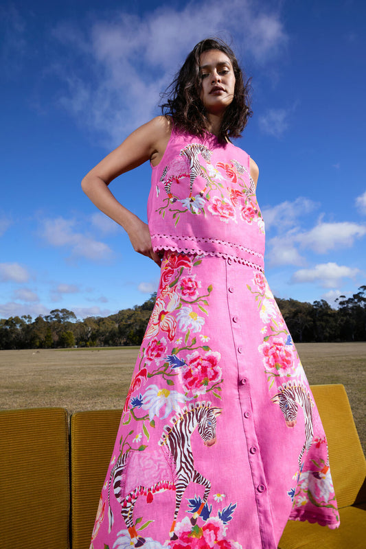 Gorman NZ - Zebra Crossing Tank - print