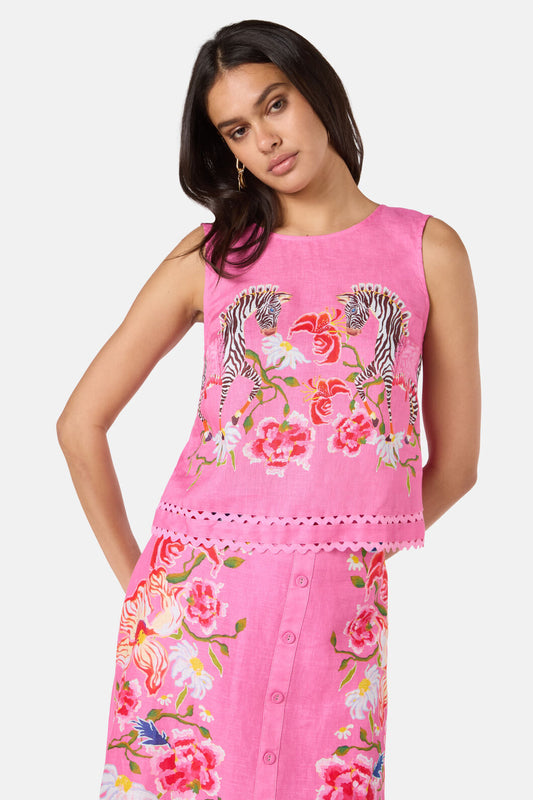 Gorman NZ - Zebra Crossing Tank - print