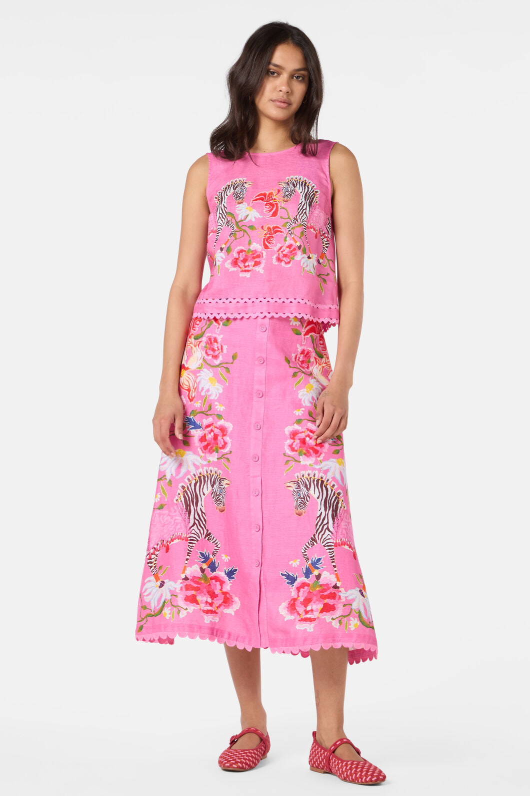 Gorman NZ - Zebra Crossing Tank - print