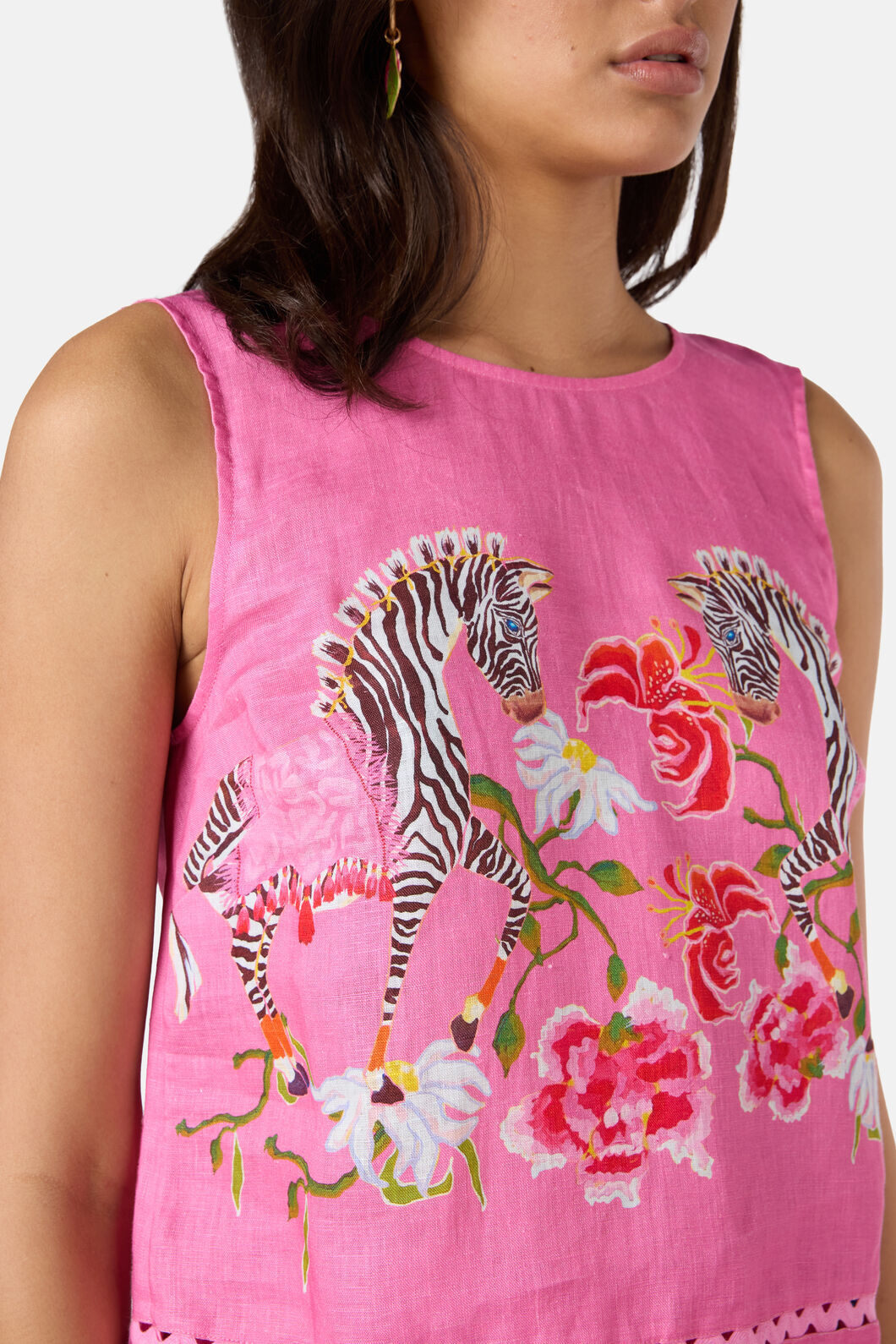 Gorman NZ - Zebra Crossing Tank - print