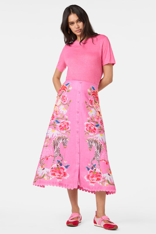 Gorman NZ - Zebra Crossing Midi Skirt - print